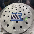 Porous carbon fiber hard felt disc